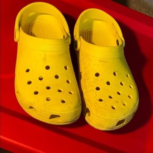 Yellow crocs